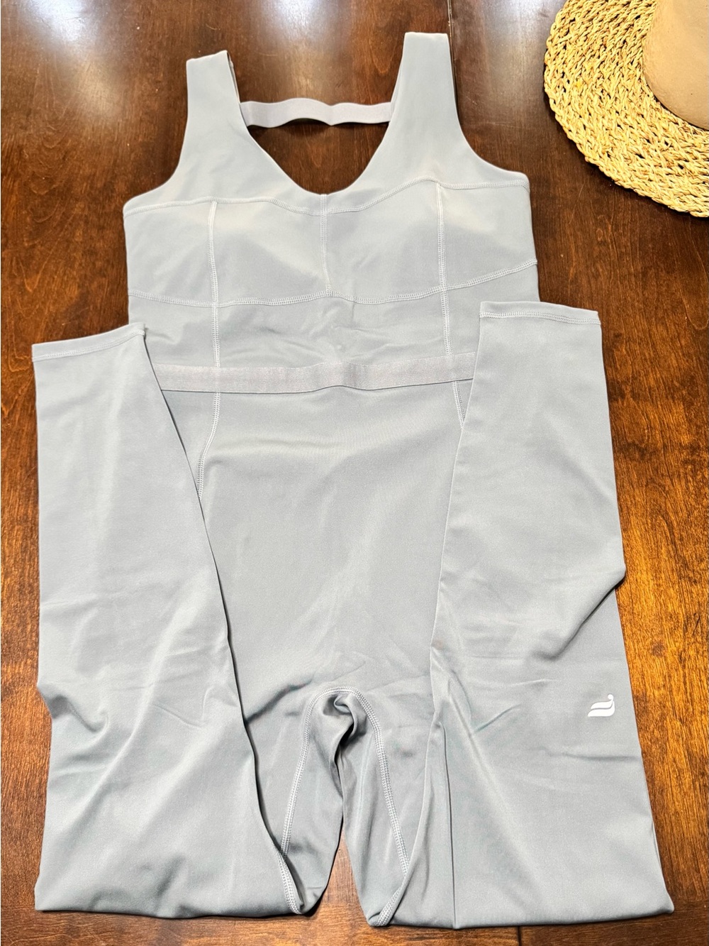 Fabletics Motion365+ Jumpsuit Onesie Stormcloud Gray L NWT